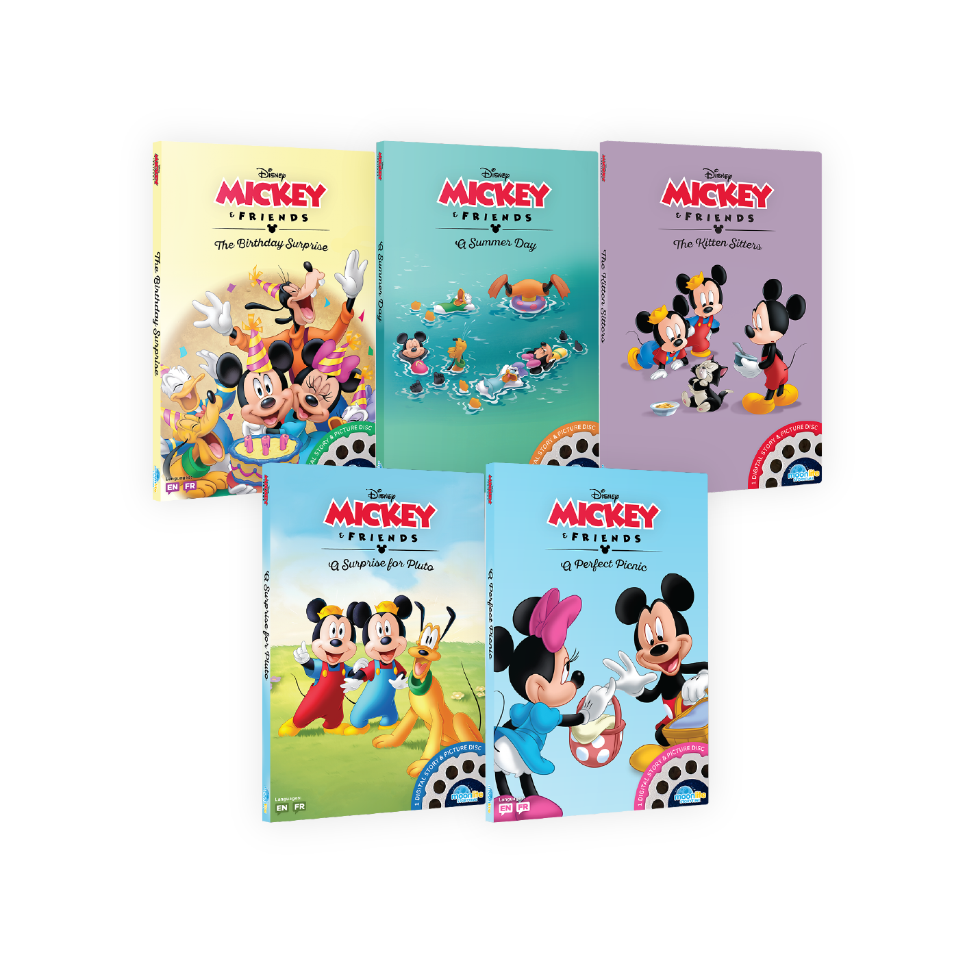 Set of Disney Mickey Mouse and Friends Moonlite single stories