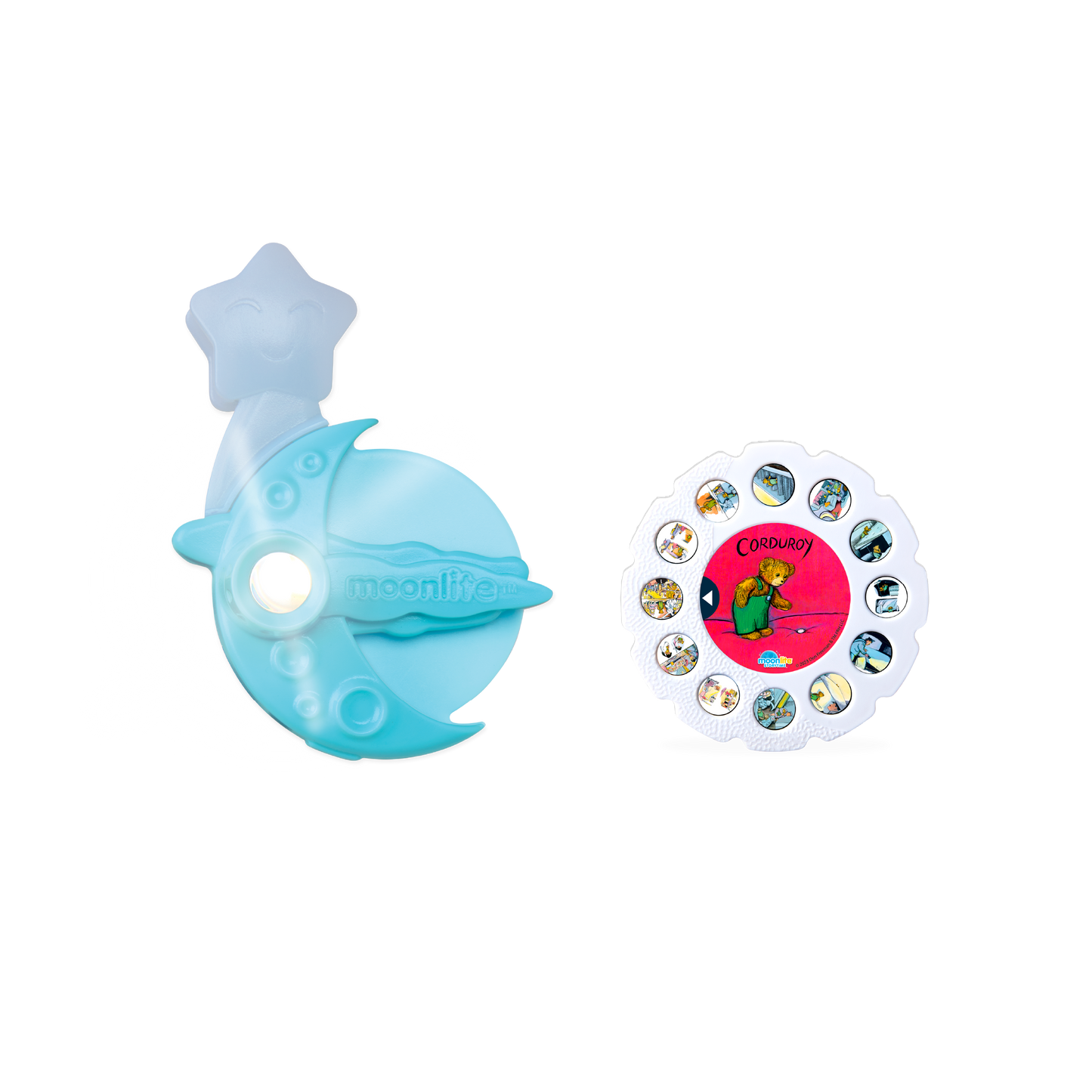 Corduroy picture disc and Moonlite Projector