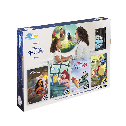 The Disney Princess 4-Story Gift Box Set with Projector