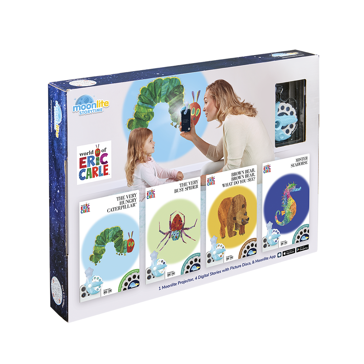 The World of Eric Carle 4-Story Gift Box Set with Projector