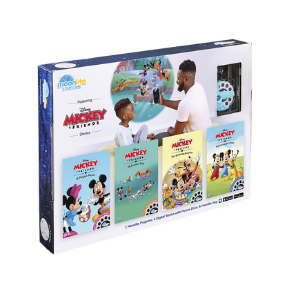 The Mickey Mouse & Friends 4-Story Gift Box Set with Projector