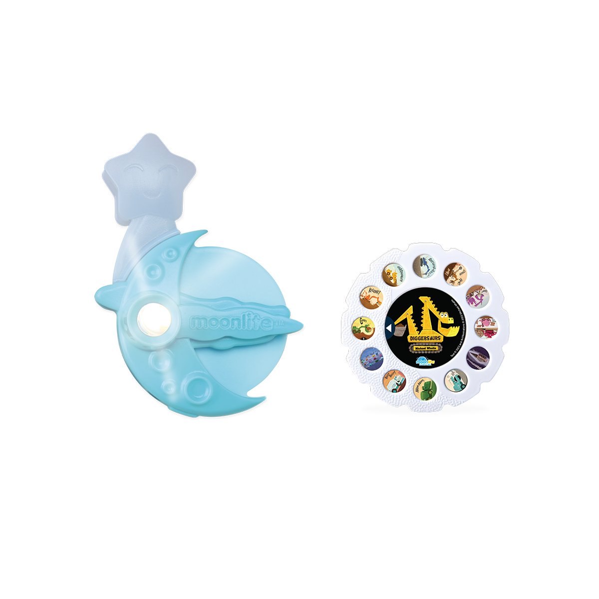 Diggersaurs picture disc and Moonlite Projector