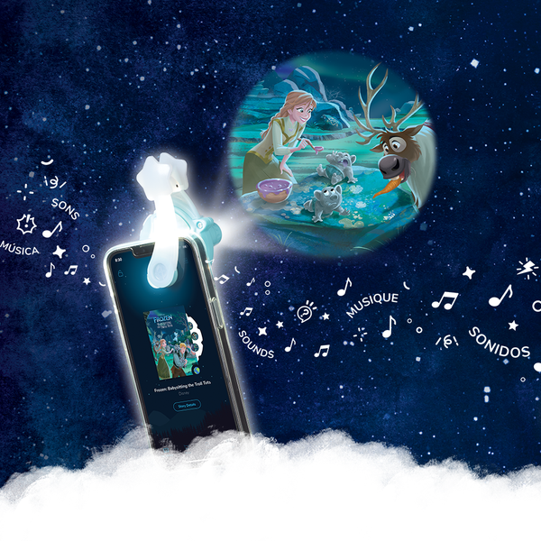 Moonlite Storybook Projektor Fürs Smartphone – Projiziert Kinderbuch-Bilder An Die Wand